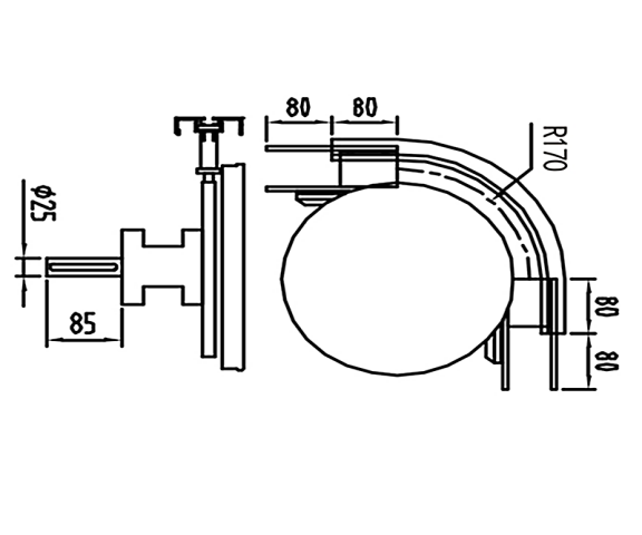 105柔性水平轮弯驱动装置 105柔性水平轮弯驱动装置