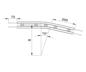63-15°水平普通弯头
