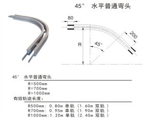 83-45度水平普通弯头